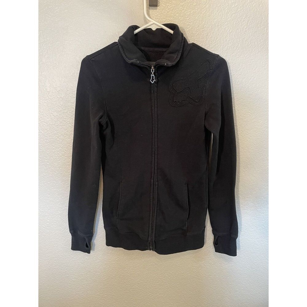 Fox Racing Long Sleeve Full Zip Jacket Women's Small‎ Black